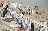 Varanasi - Dhobi Ghat, alive with the sound of dhobi (laundrymen) 